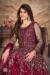 Picture of Alluring Net Maroon Anarkali Salwar Kameez