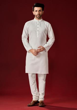 Picture of Gorgeous Cotton White Kurtas