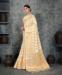 Picture of Excellent Chiffon Pale Golden Rod Saree