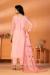 Picture of Stunning Silk Peach Puff Straight Cut Salwar Kameez