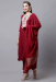 Picture of Pleasing Cotton Maroon Readymade Salwar Kameez