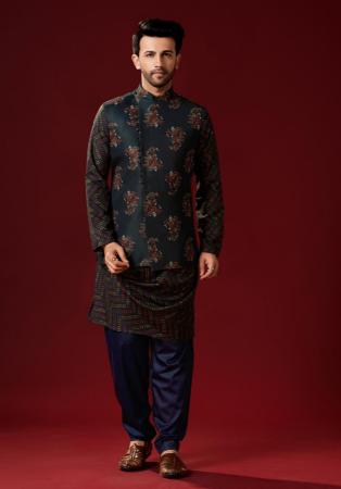 Picture of Superb Cotton Navy Blue Kurtas