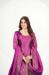 Picture of Silk Pale Violet Red Straight Cut Salwar Kameez