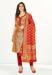 Picture of Pretty Silk Fire Brick Straight Cut Salwar Kameez