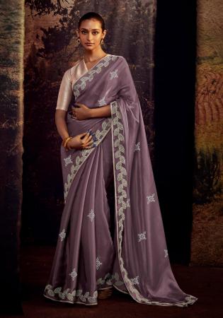 Picture of Bewitching Silk Dim Gray Saree