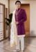 Picture of Amazing Silk Purple Sherwani