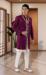 Picture of Amazing Silk Purple Sherwani