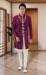 Picture of Amazing Silk Purple Sherwani