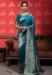 Picture of Excellent Silk Teal Saree