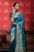 Picture of Excellent Silk Teal Saree