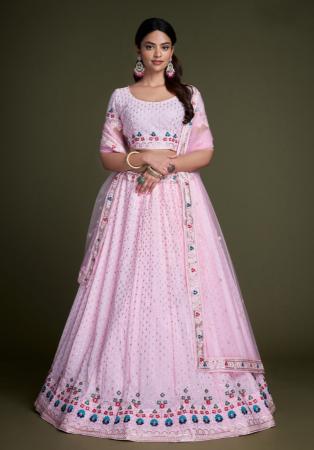 Picture of Admirable Georgette Pink Lehenga Choli