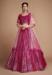 Picture of Good Looking Georgette Medium Violet Red Lehenga Choli