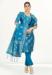 Picture of Appealing Silk Steel Blue Straight Cut Salwar Kameez