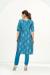 Picture of Appealing Silk Steel Blue Straight Cut Salwar Kameez