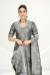 Picture of Alluring Silk Dark Grey Straight Cut Salwar Kameez