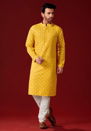 Picture of Excellent Cotton Sandy Brown Kurtas