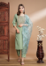 Picture of Exquisite Silk Dark Sea Green Readymade Salwar Kameez