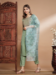 Picture of Exquisite Silk Dark Sea Green Readymade Salwar Kameez