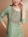 Picture of Exquisite Silk Dark Sea Green Readymade Salwar Kameez