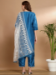 Picture of Cotton & Silk Steel Blue Readymade Salwar Kameez