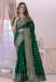 Picture of Good Looking Silk Dark Green Saree