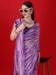 Picture of Exquisite Georgette Plum Saree