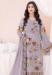 Picture of Marvelous Georgette Violet Straight Cut Salwar Kameez