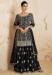 Picture of Statuesque Georgette Black Straight Cut Salwar Kameez