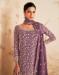 Picture of Georgette Rosy Brown Straight Cut Salwar Kameez