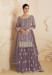 Picture of Georgette Dim Gray Straight Cut Salwar Kameez