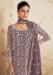 Picture of Georgette Dim Gray Straight Cut Salwar Kameez