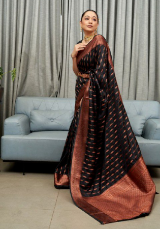 Picture of Admirable Silk Black Saree