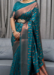 Picture of Excellent Silk Steel Blue Saree