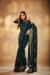 Picture of Statuesque Georgette Dark Slate Grey Saree