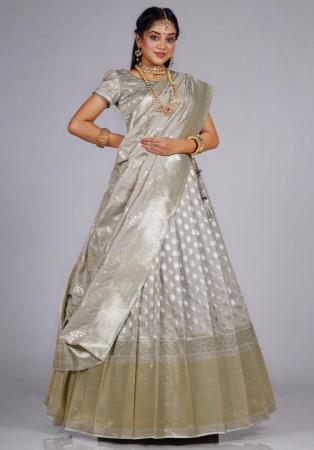 Picture of Comely Silk Silver Lehenga Choli