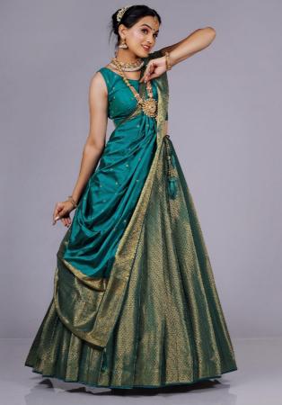 Picture of Ravishing Silk Dim Gray Lehenga Choli