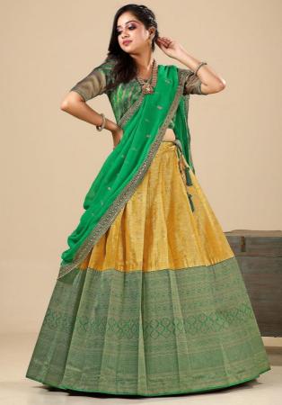 Picture of Delightful Silk Chocolate Lehenga Choli