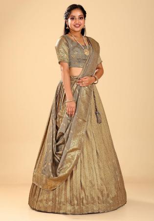 Picture of Admirable Silk Tan Lehenga Choli