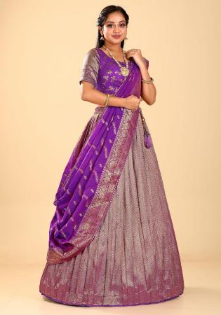 Picture of Comely Silk Magenta Lehenga Choli