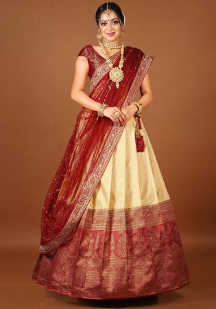 Picture of Marvelous Silk Wheat Lehenga Choli