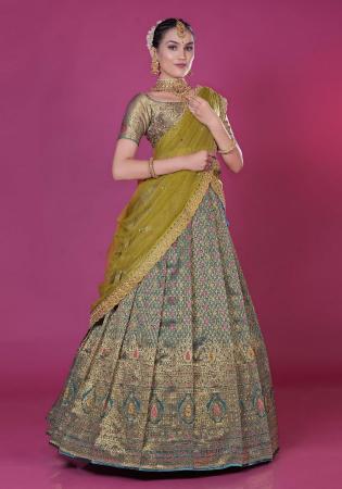 Picture of Splendid Silk Dim Gray Lehenga Choli