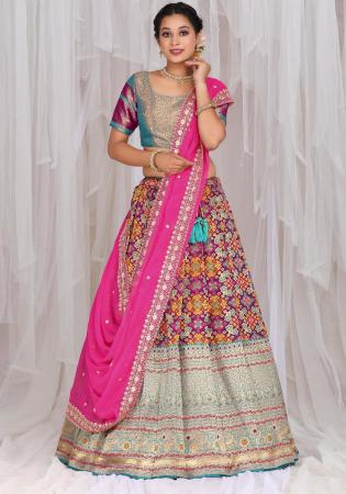 Picture of Admirable Silk Medium Violet Red Lehenga Choli