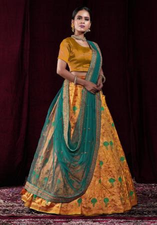 Picture of Well Formed Silk Sienna Lehenga Choli