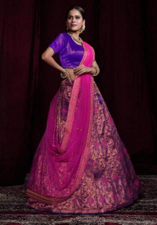 Picture of Pretty Silk Orchid Lehenga Choli