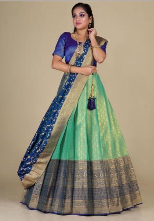 Picture of Splendid Silk Dark Khaki Lehenga Choli