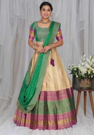 Picture of Beauteous Silk Burly Wood Lehenga Choli