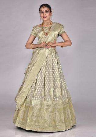 Picture of Excellent Silk Tan Lehenga Choli