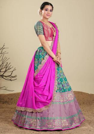 Picture of Splendid Silk Light Sea Green Lehenga Choli