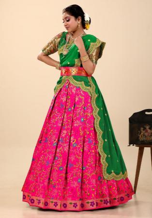 Picture of Classy Silk Deep Pink Lehenga Choli