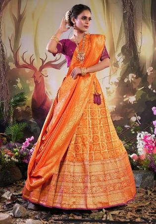 Picture of Admirable Silk Sandy Brown Lehenga Choli